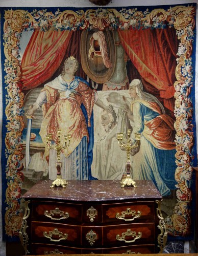 Tapisserie d’Aubusson - Judith et Holopherne, XVIIe siècle - Tapisserie & Tapis Style 