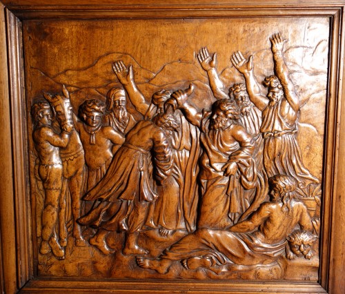 Antiquités - Armoire de Sumène du Bas-Languedoc - Salomon Roi d’Israël, XVIIe
