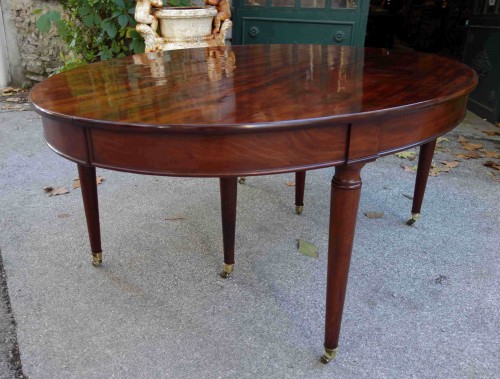 Important &quot;Cuba mahogany&quot; banquet table  - Furniture Style Directoire