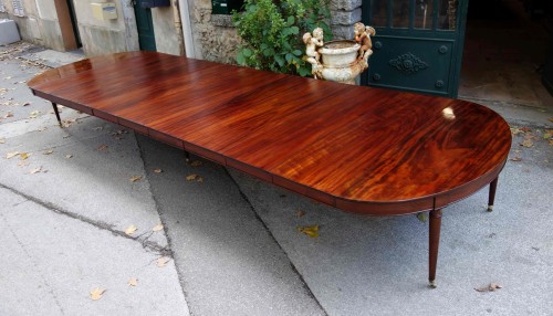 18th century - Important &quot;Cuba mahogany&quot; banquet table 