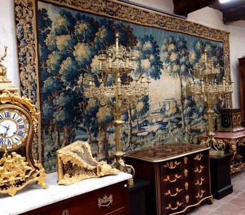 Large Aubusson Tapestry - Verdure with peacocks, 450 cm, 18th century - 