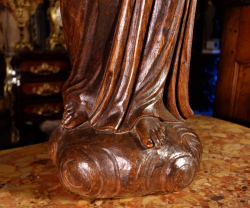 Grand couple d’anges en bois sculpté - Louis XV