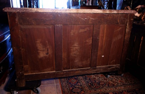 Antiquités - Hunting buffet in solid mahogany,  port work