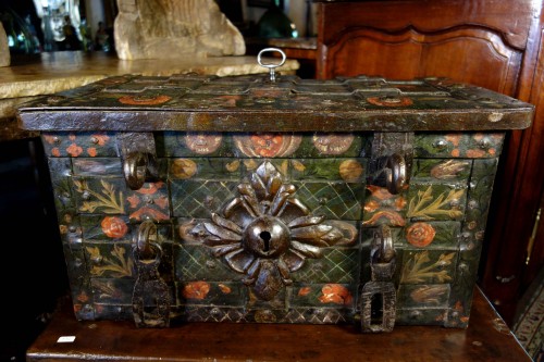  - Nuremberg chest signed and polychromed