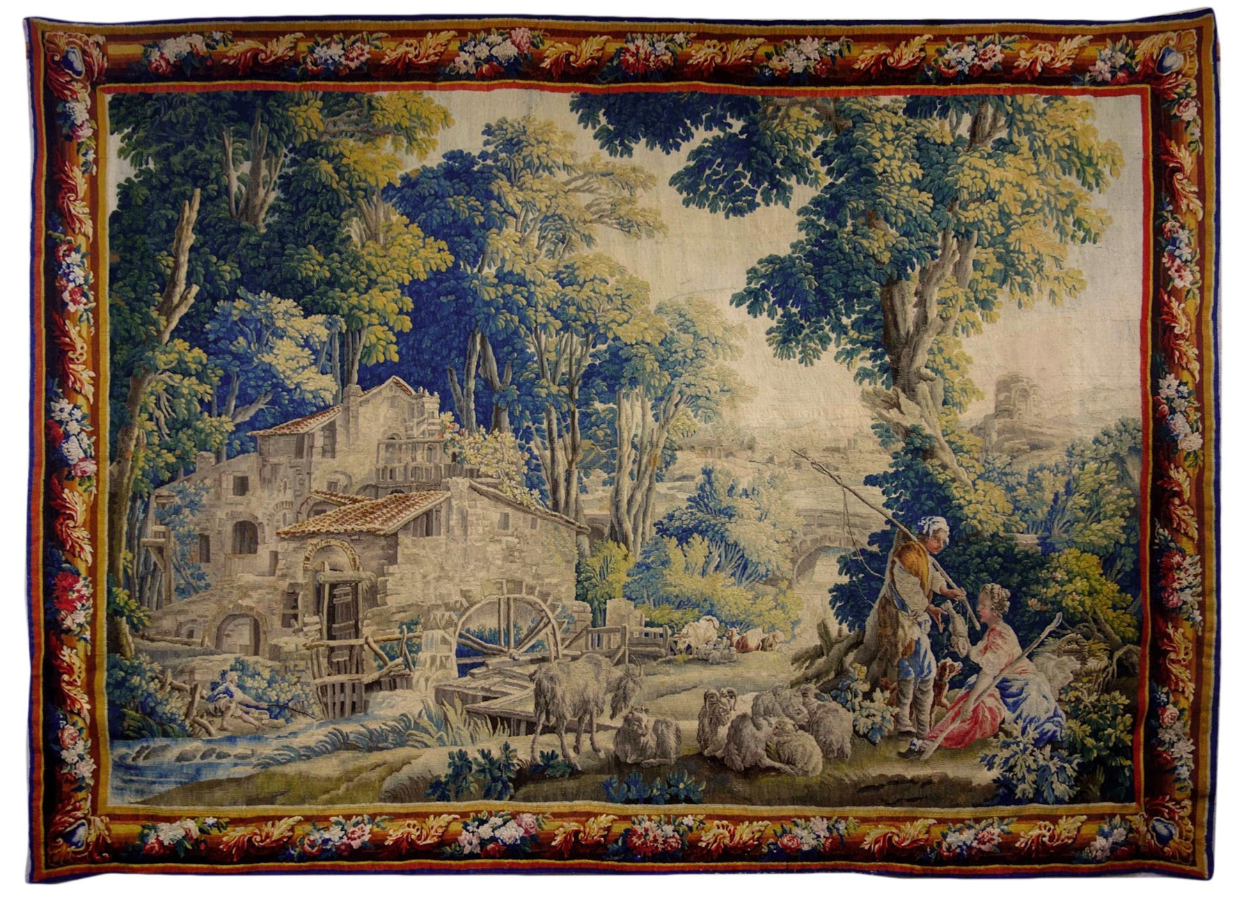 Sc ne De P che Bucolique Tapisserie D Aubusson Atelier De Jean Sc ne De P che Bucolique Tapisserie D Aubusson Atelier De Jean