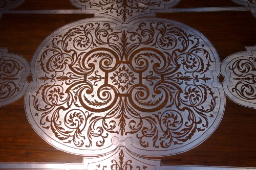 Antiquités - Mazarin desk in pewter marquetry, Louis XIV period