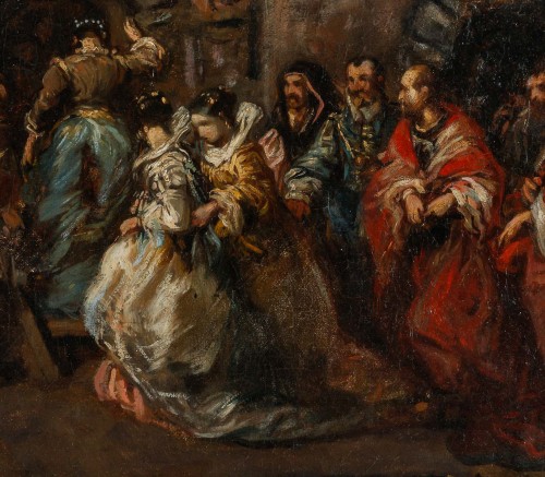 Eugène Isabey (1803-1886) -  Les fiançailles, vers 1830 - 