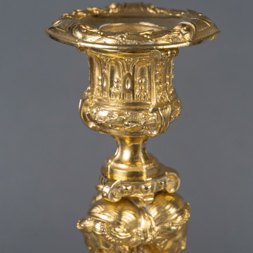 XIXe siècle - Paire de flambeaux aux Vestales d’après Robert-Joseph Auguste 
