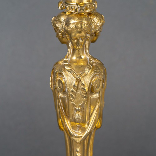 Paire de flambeaux aux Vestales d’après Robert-Joseph Auguste  - Napoléon III
