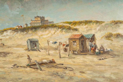  - François-Etienne Musin (1820-1888) Pêcheurs sur les plages d’Ostende