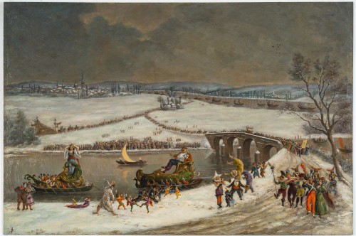 Mardi Gras - École du Nord de l’Europe XIXe siècle - Tableaux et dessins Style 