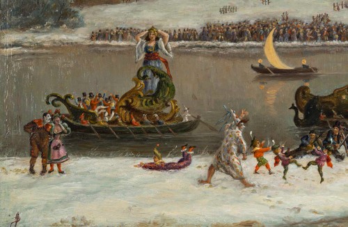 Mardi Gras - École du Nord de l’Europe XIXe siècle - MLD Antiquités