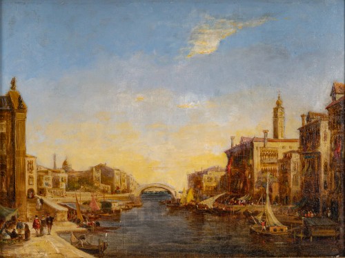 Paintings & Drawings  - Alfred August Felix Bachmann (1863-1956) Venice View of the Grand Canal