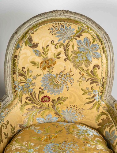 Sièges Fauteuil & Bergère - Paire de Bergères d’époque Louis XVI, Denis Jullienne maître en 1775