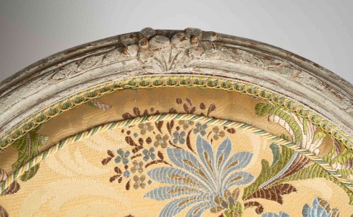 Paire de Bergères d’époque Louis XVI, Denis Jullienne maître en 1775 - Louis XVI