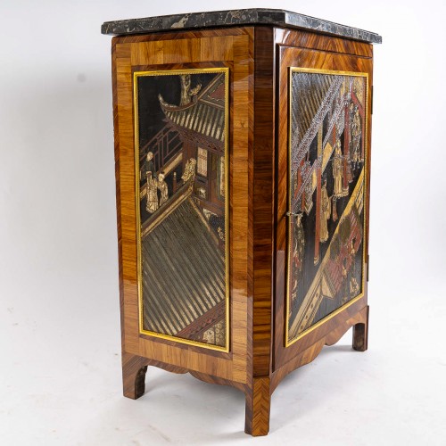 Antiquités - Jacques-Antoine Leclerc - Meuble d'entre-deux à panneaux de laque de Coromandel