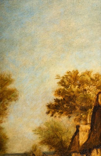  - Jules Dupré (1811-1889) Paysage de l’Isle Adam huile sur toile vers 1860