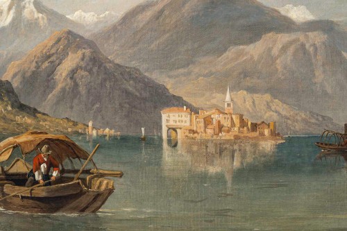 George Clarkson Stanfield (1828 - 1878) Vue du Lac Majeur - MLD Antiquités
