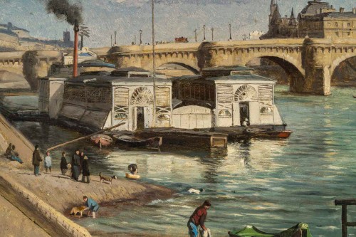 Romain Etienne Gabriel Prieur (1806-1873) Le Pont-Neuf - Paintings & Drawings Style 