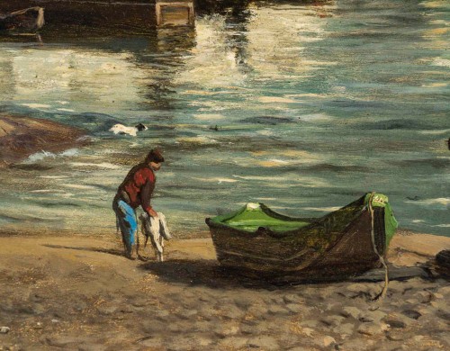 Antiquités - Romain Etienne Gabriel Prieur (1806-1873) Le Pont-Neuf