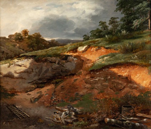 Paintings & Drawings  - Theodore Richard (1782-1859) Pyrenees Landscape circa 1833