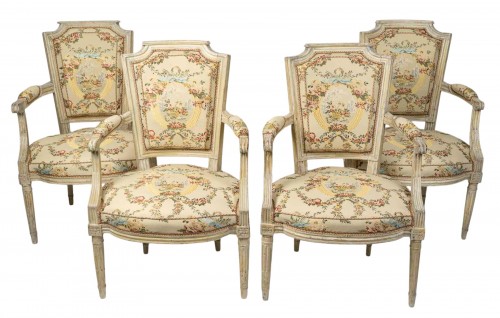 Set of Four Louis XVI Armchairs