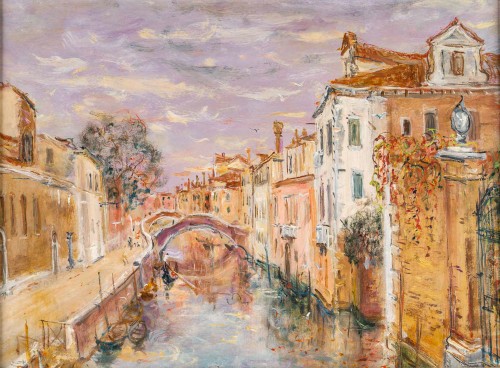 Paintings & Drawings  - Serge Belloni (1925-2005) - The Poet&#039;s Garden in Venice