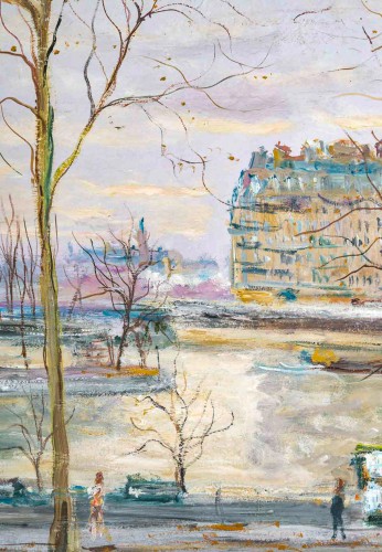 Antiquités - Serge Belloni (1925-2005) - Pont Louis Philippe, les quais de Seine et Notre-Dame