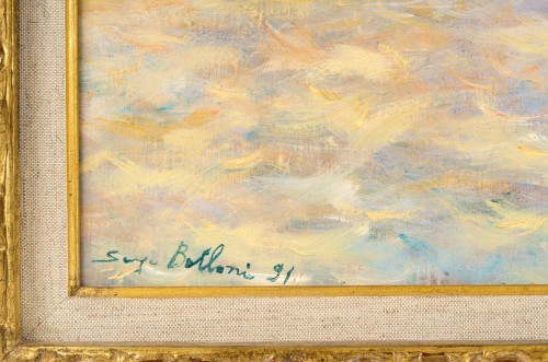 Antiquités - Serge Belloni (1925-2005) - Le Rialto et les Gondoles sur le Grand Canal