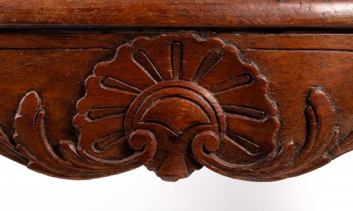 Seating  - French Regence Period Molded and Carved Wood Cane-Back Armchair circa 1720