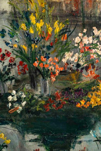 Antiquités - Serge Belloni (1925-2005) - The Flower Seller at Jeannette&#039;s