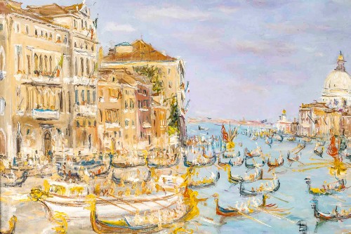  - Serge Belloni (1925-2005) Venice The Regatta the Grand Canal