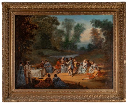 Banquet Champêtre École Française du XVIIIe Siècle vers 1750