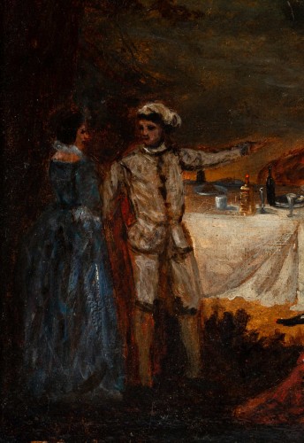 Banquet Champêtre École Française du XVIIIe Siècle vers 1750 - Louis XV