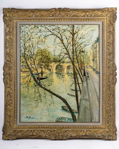 Serge Belloni (1925–2005) Paris The Pont Marie in Spring 1957 - Paintings & Drawings Style 