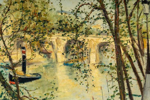 20th century - Serge Belloni (1925–2005) Paris The Pont Marie in Spring 1957