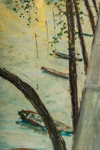 Antiquités - Serge Belloni (1925–2005) Paris The Pont Marie in Spring 1957