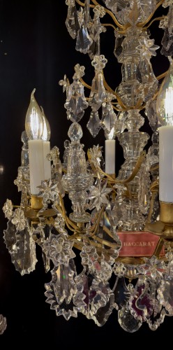 19th century - Baccarat -  in Gilt Bronze and Cut Crystal Chandelier circa 1880