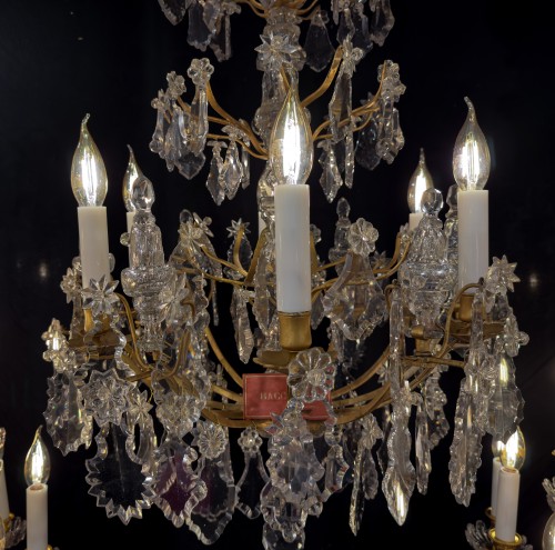 Baccarat -  in Gilt Bronze and Cut Crystal Chandelier circa 1880 - Napoléon III