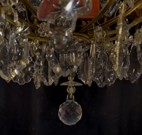 Antiquités - Baccarat -  in Gilt Bronze and Cut Crystal Chandelier circa 1880