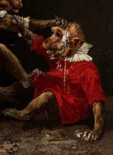 Antiquités - Henry Schouten (1857–1927) Singerie au cirque, vers 1890