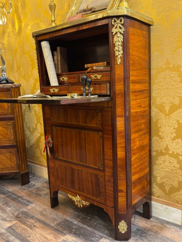 Furniture  - Louis XVI Rosewood and Amaranth Drop-Front Desk, Circa 1780