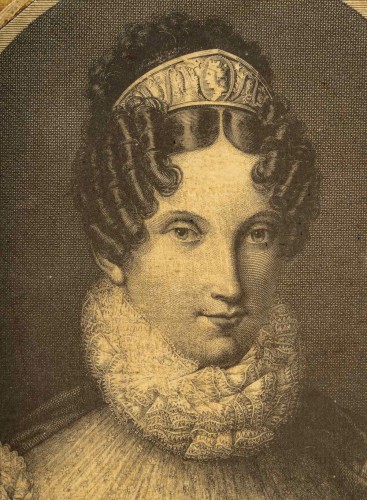 Pair of Trompe l’œil Panels Portraits of Empress Marie-Louise, Italie 1850 - Napoléon III