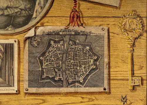 Napoléon III - Pair of Trompe l’œil Panels Portraits of Empress Marie-Louise, Italie 1850