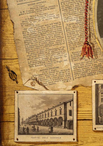 Antiquités - Pair of Trompe l’œil Panels Portraits of Empress Marie-Louise, Italie 1850