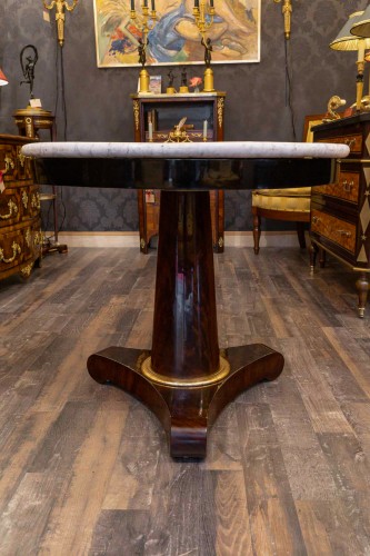 Mobilier Table & Guéridon - Table guéridon à marqueterie de pierres dures et marbre, Florence vers 1810