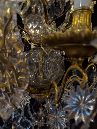 French Louis XVI Period Gilt-Bronze and Cut-Crystal Chandelier C. 1770–1780 - Louis XVI