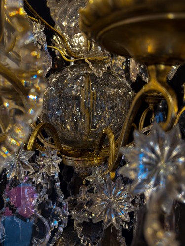 Louis XVI - French Louis XVI Period Gilt-Bronze and Cut-Crystal Chandelier C. 1770–1780