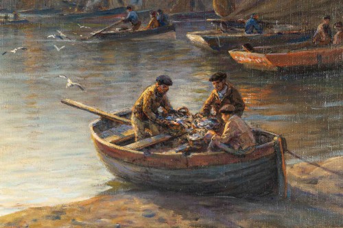 Georges Maroniez (1865–1933) – Retour de Pêche, vers 1900 - MLD Antiquités