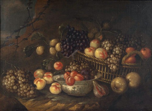 Tableaux et dessins Tableaux XVIIe siècle - Jan Pauwels Gillemans (1651–1704) Nature morte aux fruits, vers 1700